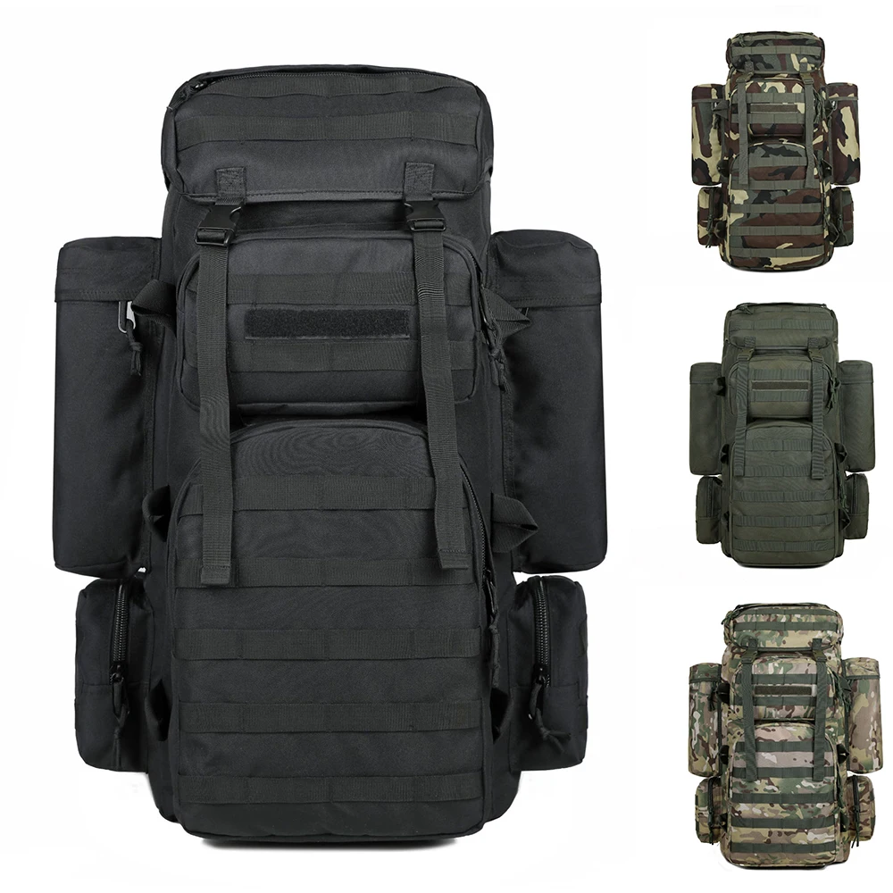 

Large Climbing Backpack Camping Mountaineering Bag Men Travel Hiking Multifunction Tactical Shoulder Molle Luggage Backpacks