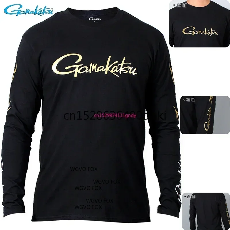 2025 Spring Autumn Fishing Tshirt Long Sleeve Round Neck Breathable Fishing Top Quick Drying Anti-UV Clothing For Fishing