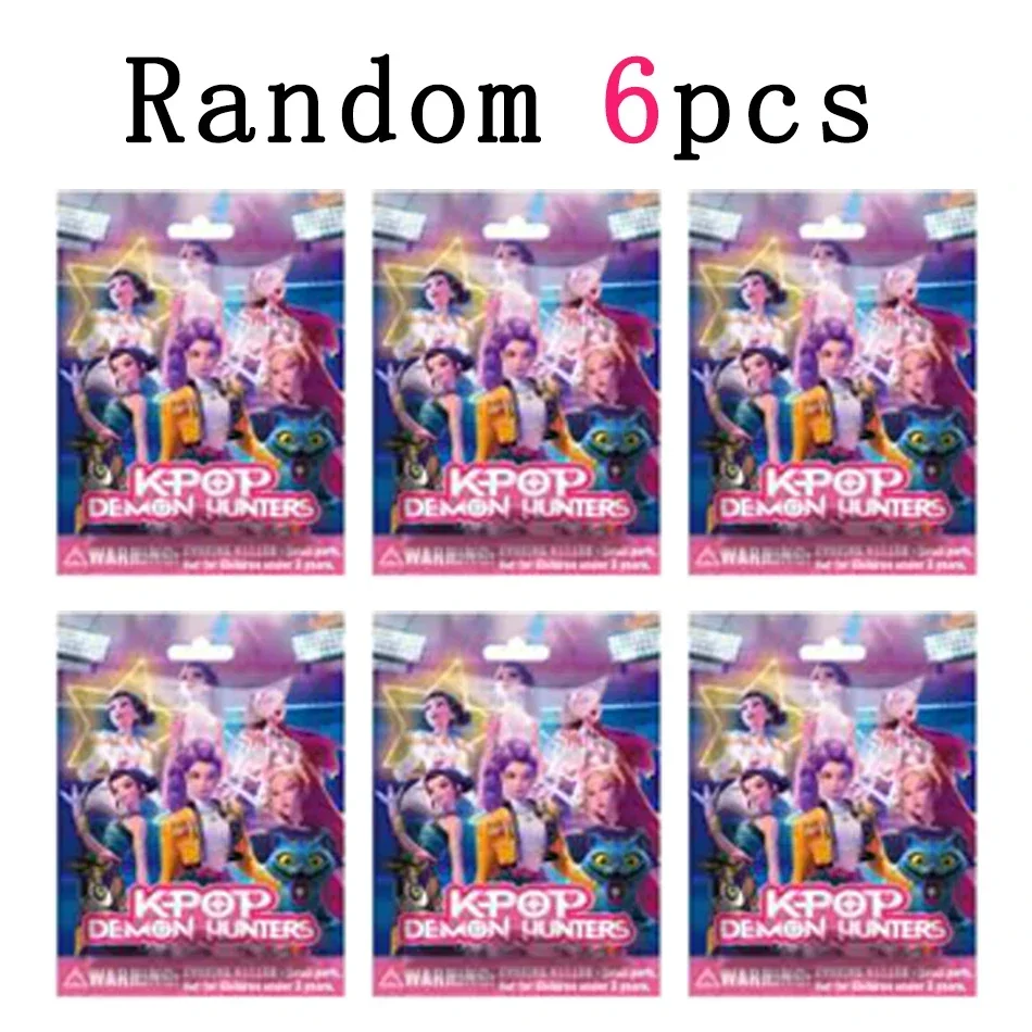 24個入りランダムブラインドボックス 5-12cm アニメ K-POP デモンハンターズ ガールズグループ RUMI MIRA ZOEY フィギュア アクション PVC モデル おもちゃ 飾り ギフト