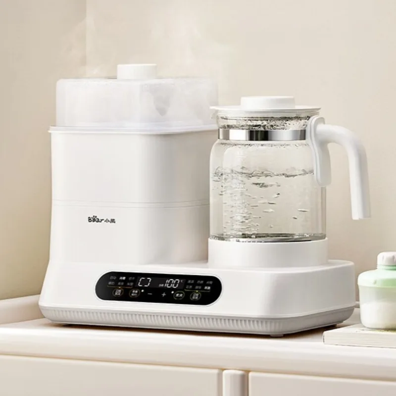 Bear electric kettle, baby bottle warmer, formula maker, sterilizer, and multi-functional baby water heater.
