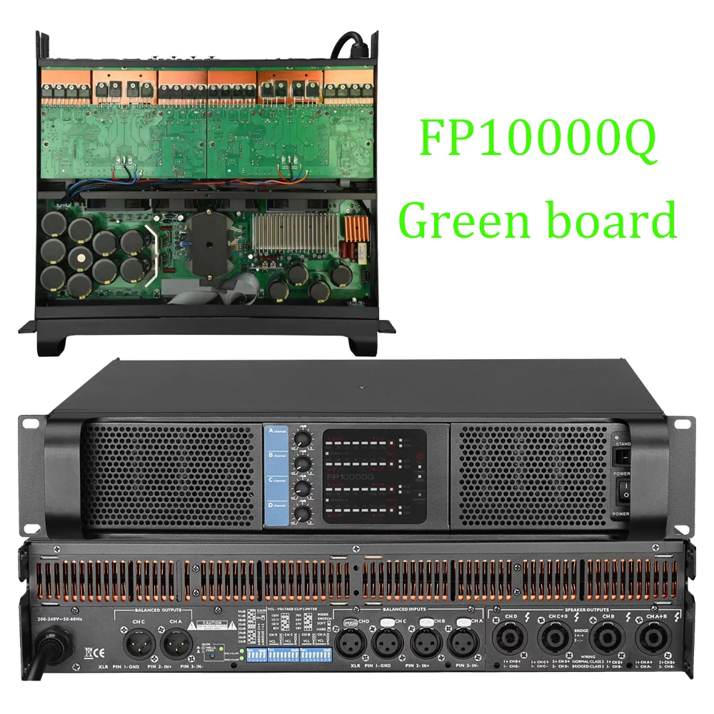 FP10000Q オーディオ パワー アンプ 4 チャンネル 4x1350W 10000