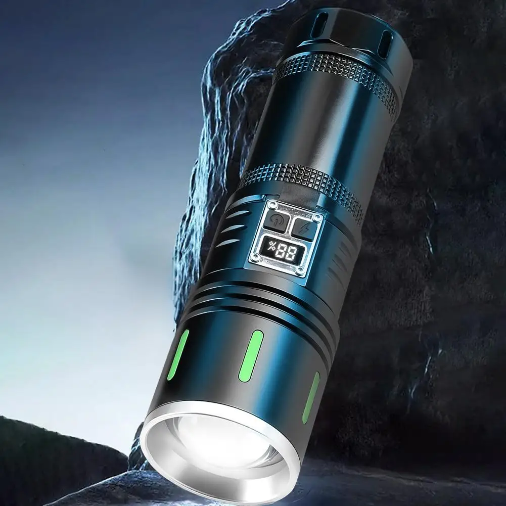 قابلة للشحن 20 واط مصباح ليد جيب التكتيكية التكبير الأضواء قوة طويلة الأمد فانوس خارجي الكاشف البنك التخييم COB Emer H1N2