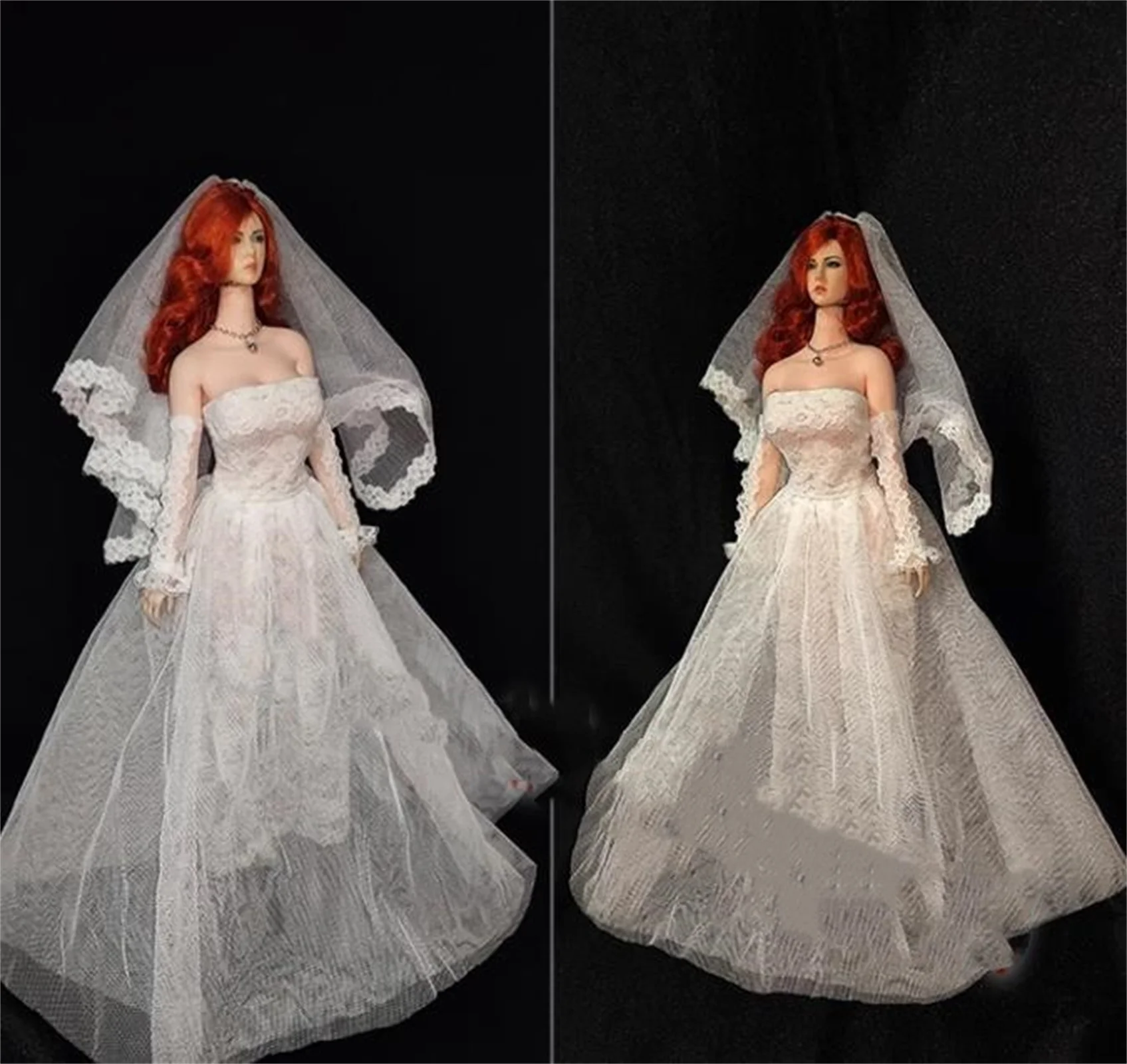 

1/6 фигурка женщины-солдата, белое платье, юбка, свадебное платье, одежда для 12 дюймов, кукла Tbleague PH, фигурка, игрушки