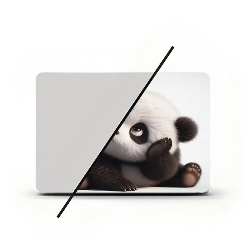 

2 милых наклейки с пандами для ноутбука — водонепроницаемые, устойчивые к царапинам, защищающие от загрязнений, подходят для ноутбуков с диагональю 13-16 дюймов, декоративные, милые.