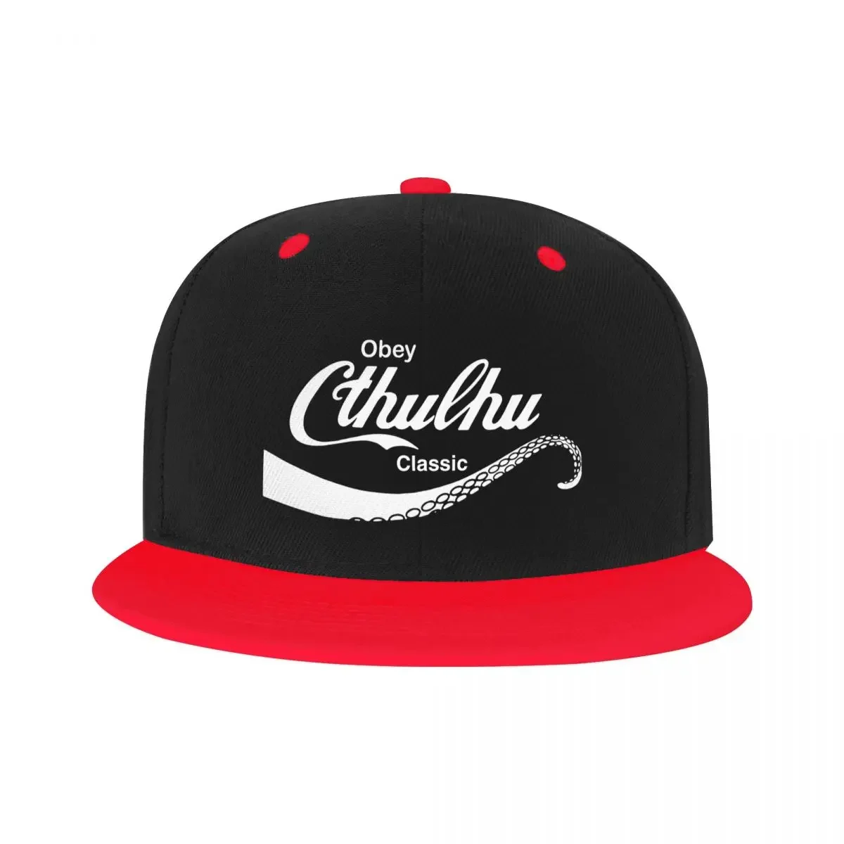 Gorra de béisbol personalizada para hombre y mujer, gorro de béisbol divertido, Snapback plano de Lovecraft, Hip Hop, Call Of Cthulhu