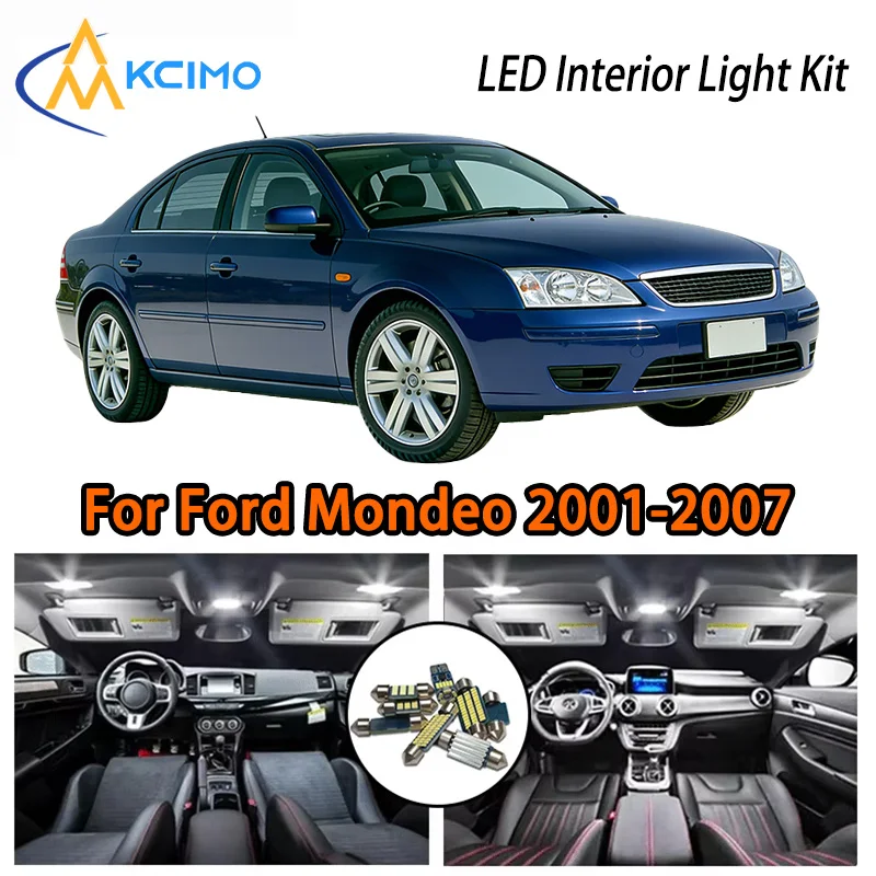 KCIMO для Ford 2001-2007 гг., комплект интерьера светодиода премиум-класса — 2 цвета, быстрая установка, долговечность