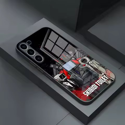 Skibidi Toilet Phone Case For S24 Ultra Samsung S23 Fe S22 S20 S21 Plus Galaxy A54 A34 A24 A53 A16 Glass Cover