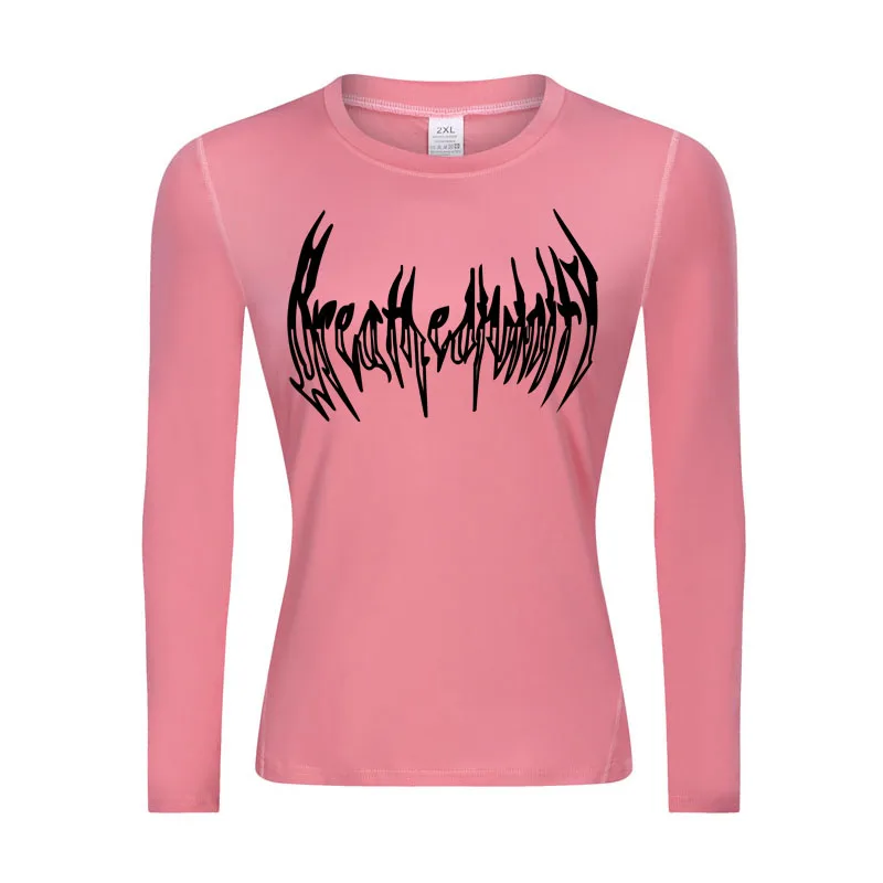 Women's Running T-Shirt Compression Long Sleeve Shirt Fitness Sun Protection Base Layer Skin Quick Drying Gym Yoga Workout Top