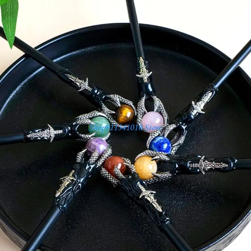  Halloweens Scepters,Witches Wizard Staff Costume Orb Dragon Claws Wand Scepters