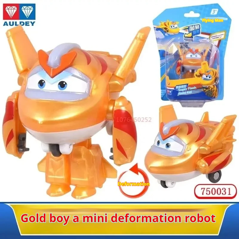 Venta caliente Super Wings escala Mini transformador Anime deformación avión Robot figuras de acción transformación juguetes para niños regalos