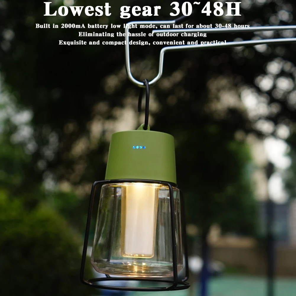 Small Camping Lighting Atmosphere Lantern Waterproof Emergency Flashlight For Fishing Camping