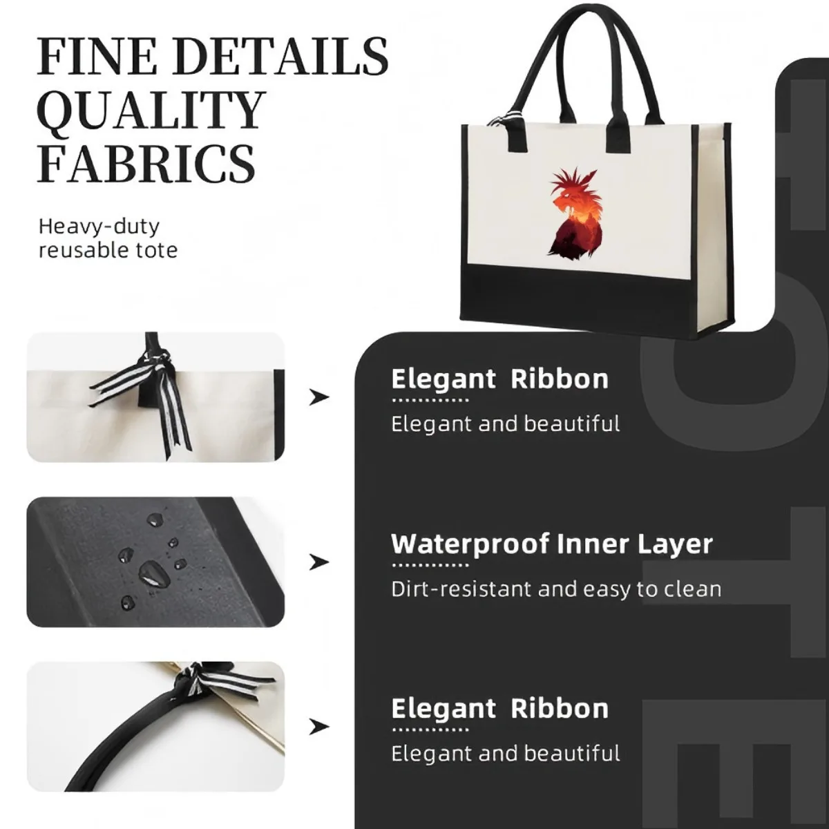 DanBam Itaewon 2026 وصول جديد موضة عملية واسعة قابلة لإعادة الاستخدام حمل حقيبة نمط طباعة 2 لهجة الثقيلة حقيبة كتف كبيرة