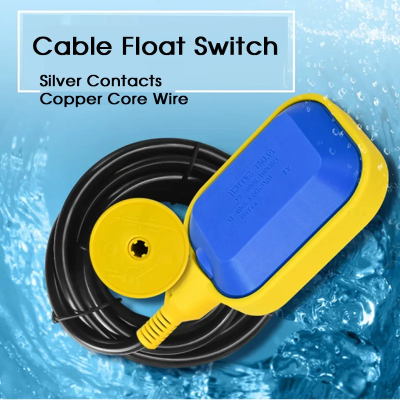 M15-2/M15-3/M15-4/M15-5 Liquid Level Controller Cable Float Switch Water Level Sensor Automatic Drainage for Water Tank