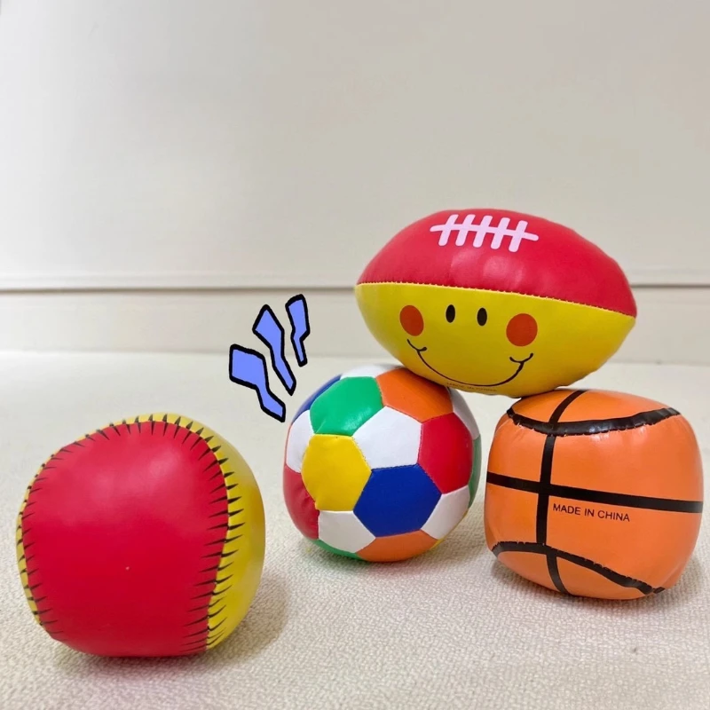 

4pcs/lot Rugby Basketball Softball Football Sets Baby Toy Safe Soft Cloth Ball Toy Family Baby Interactive Game Sport Toy