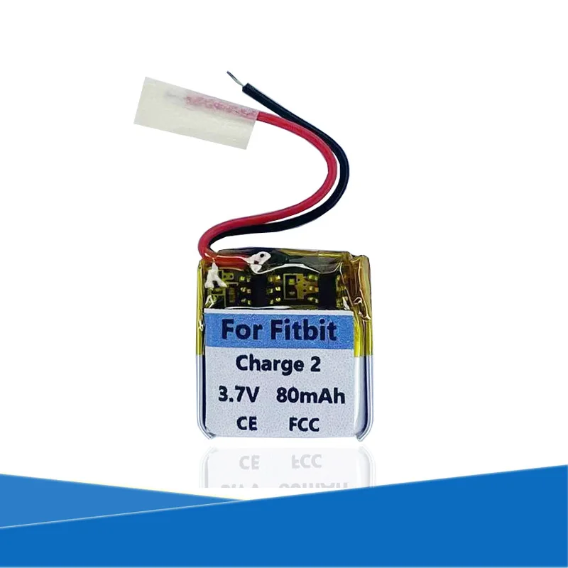 يستبدل الأصلي بطارية 80mAh LSSP411415 لشحن Fitbit 2 Charge2 ساعة ذكية بطاريات بطاريات AKKU