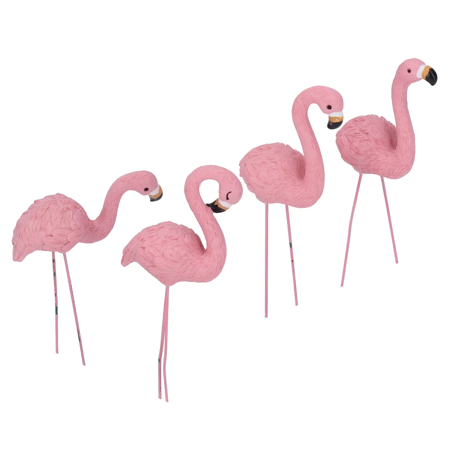 Cute Flamingo Gifts Beautiful Practical Flamingo Yard Statue Stylish Appearance Bright Colors Resin Material for Lawn