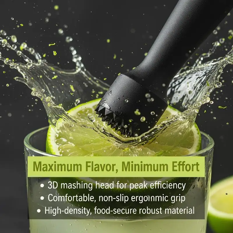 Stylish Kitchen Gadget Muddler for Efficient Fruit Lemon Mashing in Barware
