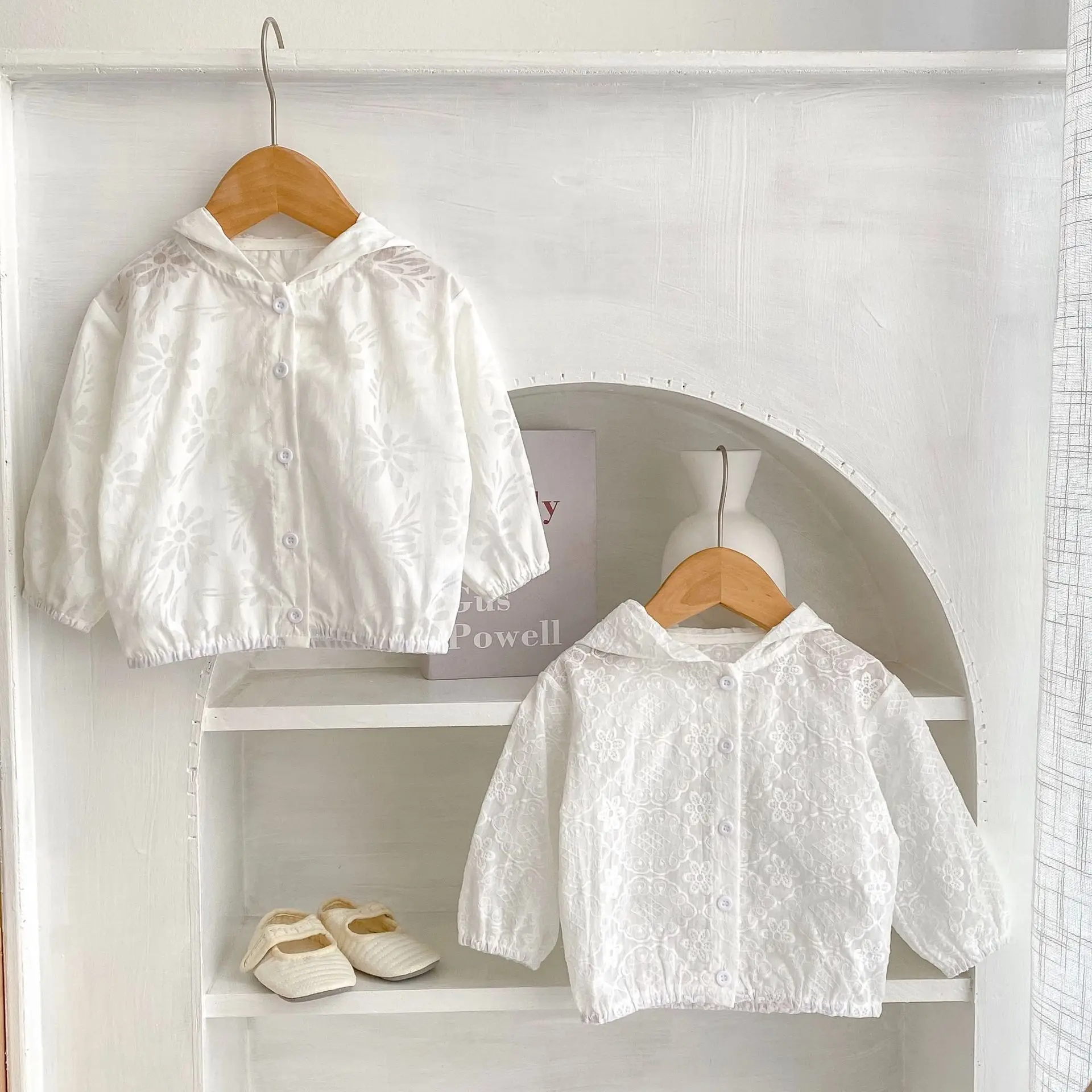 

Пальто, летний кардиган с капюшоном для маленьких девочек, легкий универсальный однобортный солнцезащитный Кардиган с длинным рукавом