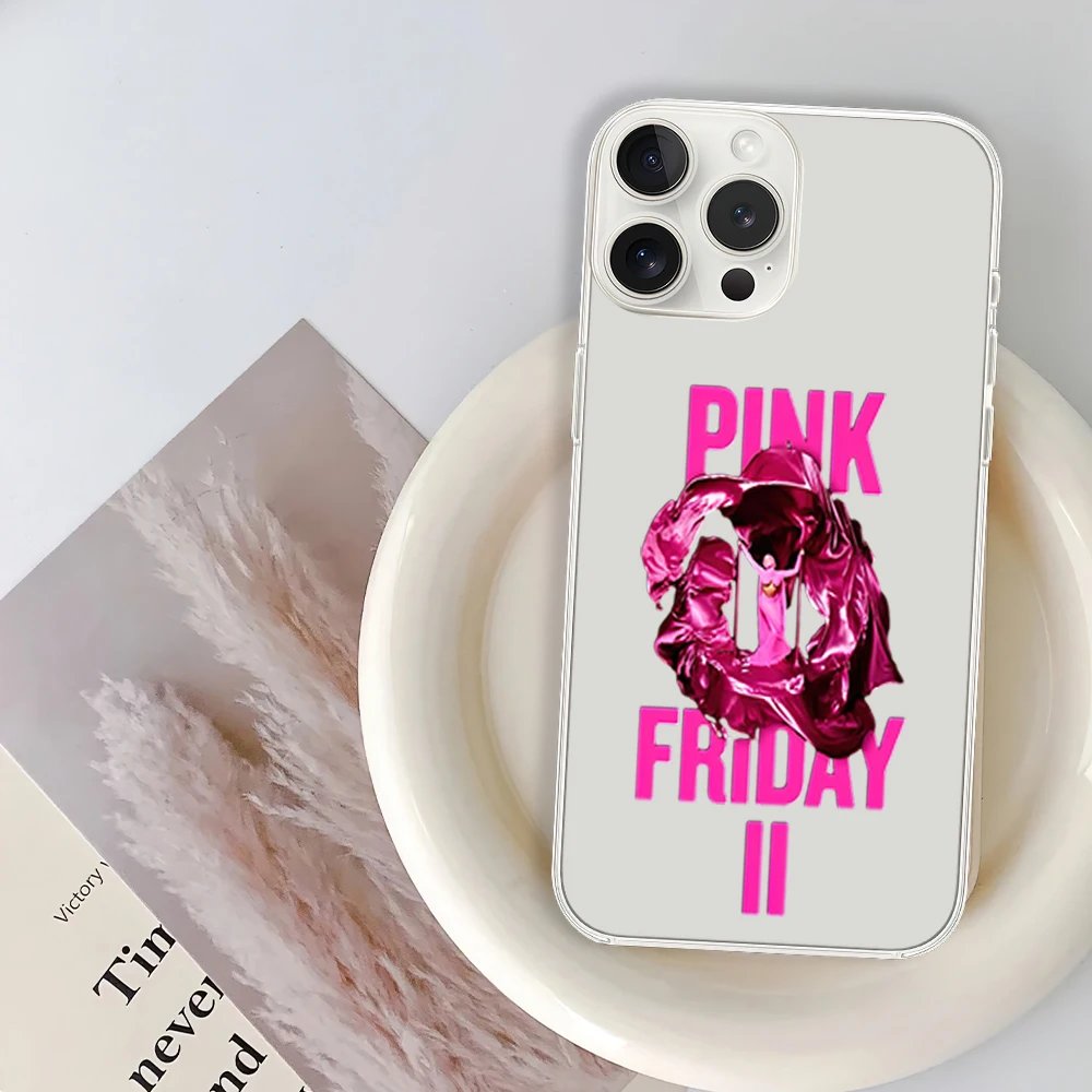 Rapper N-Nicki M-Minaj Phone Case for iPhone 12 11 13 14 15 16 Max Pro Plus Transparent Soft Shell image 2