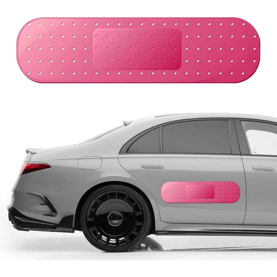 

2PCS Car Bandaid Sticker Giant Car Bumper Sticker Large Bandage Decal with Funny Automotive Design Band-Aid Shape Stickers for
