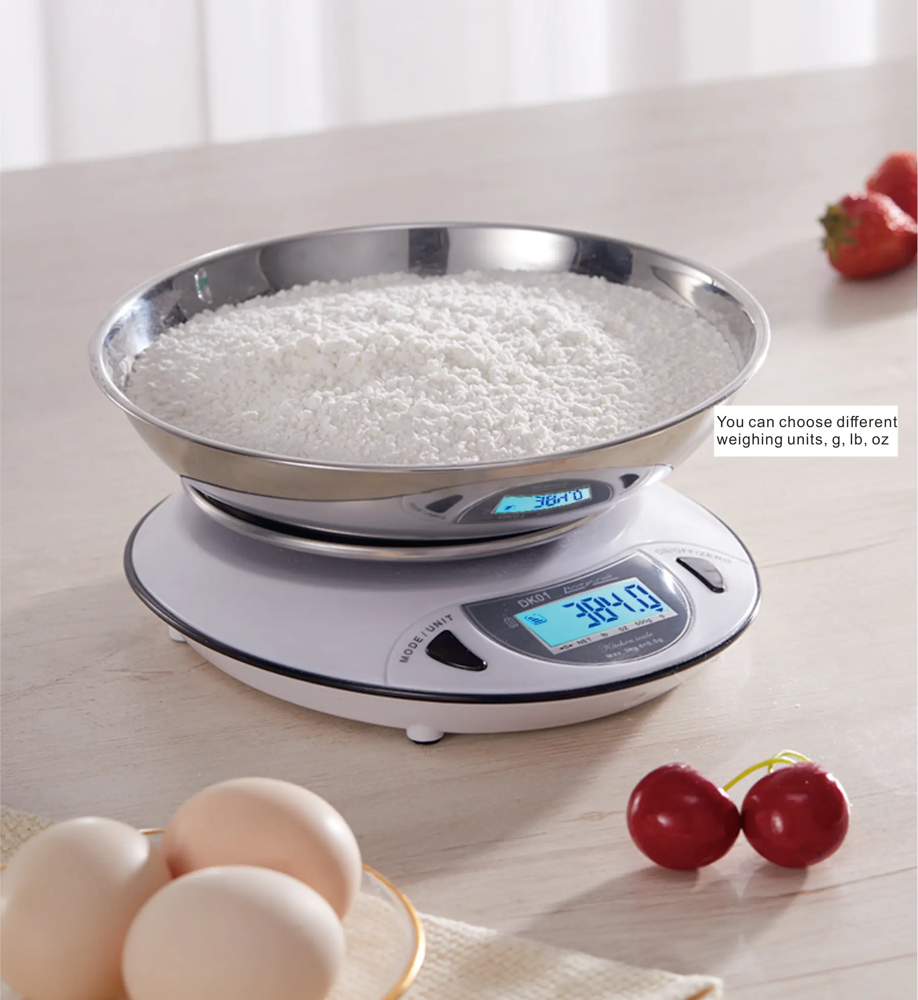 DK01 Digital Kitchen Scale 3000g 1g/ 1000g 0.1g  Food Scales Digital Weight Gram and Oz Digital Gram Scale with LCD