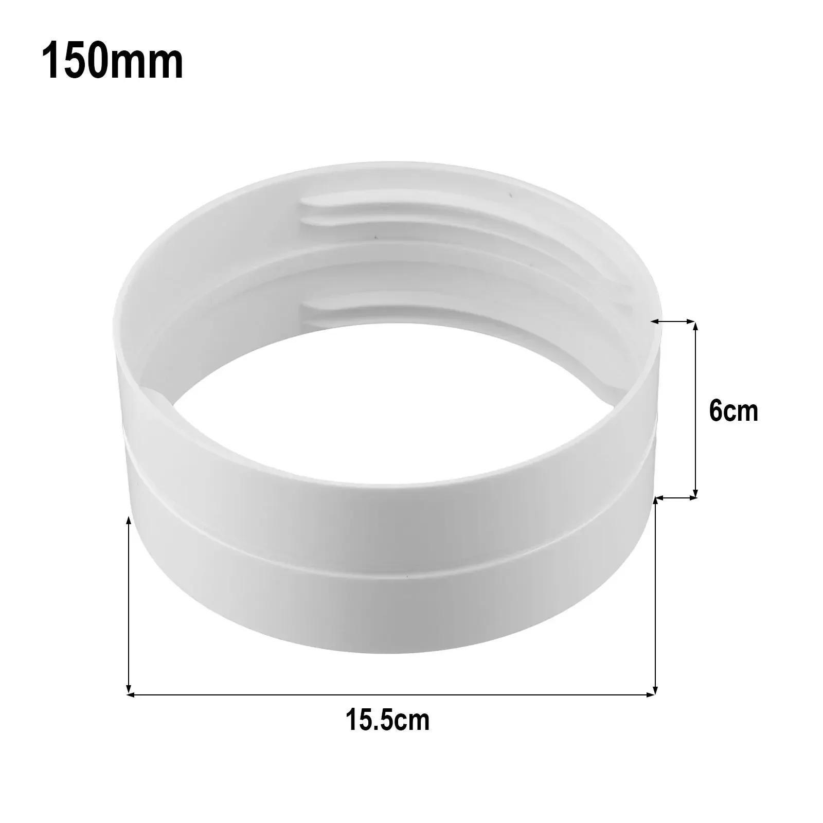 Brand New For Mobile Air Conditioning Butt Connector Pipe Connector Replacement White Color 130/150MM Exhaust Pipe Connector