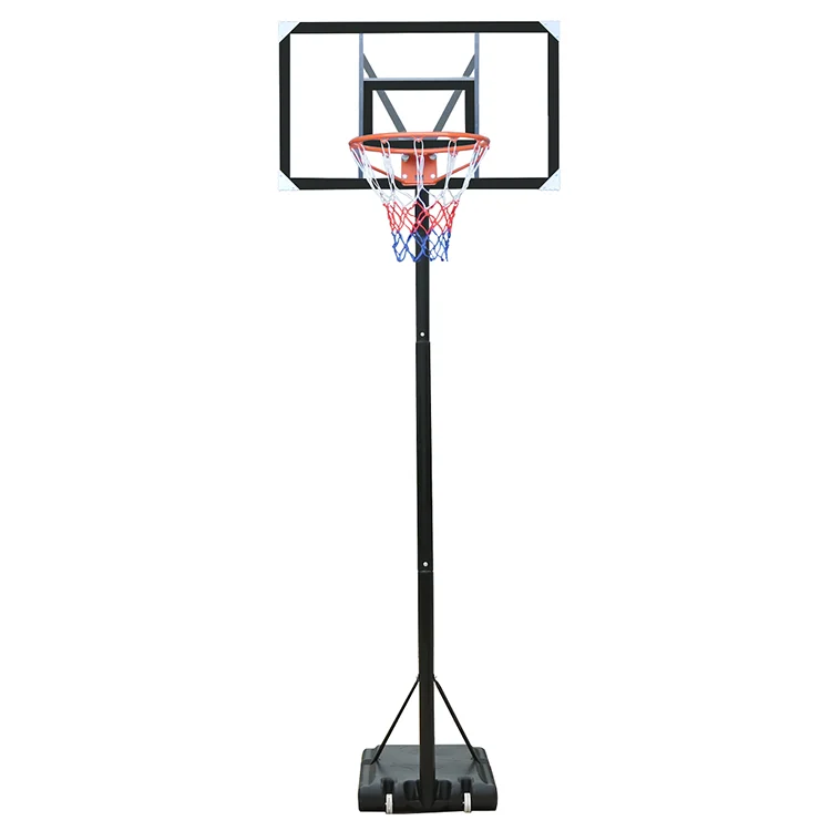 Soporte de aro de baloncesto ajustable para exteriores, aro de baloncesto estable móvil, precio de fábrica, venta al por mayor