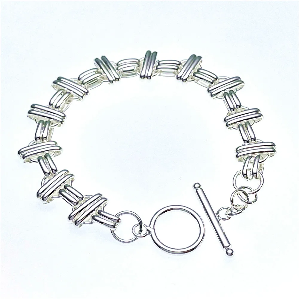 Andara 925 Sterling Silver Bracelet Fashion TO# Bracelet mMen and Women Jewelry gifts
