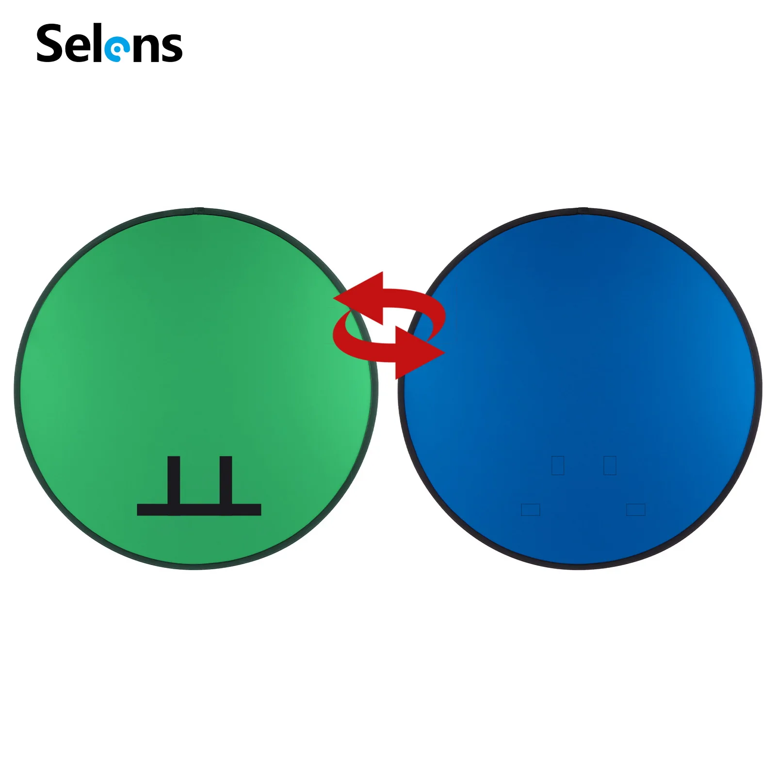 Selens Chair Green / Blue Screen Background Pop-Up Chromakey Backdrop for Video Conferencing, Streaming, Zoom & Photography