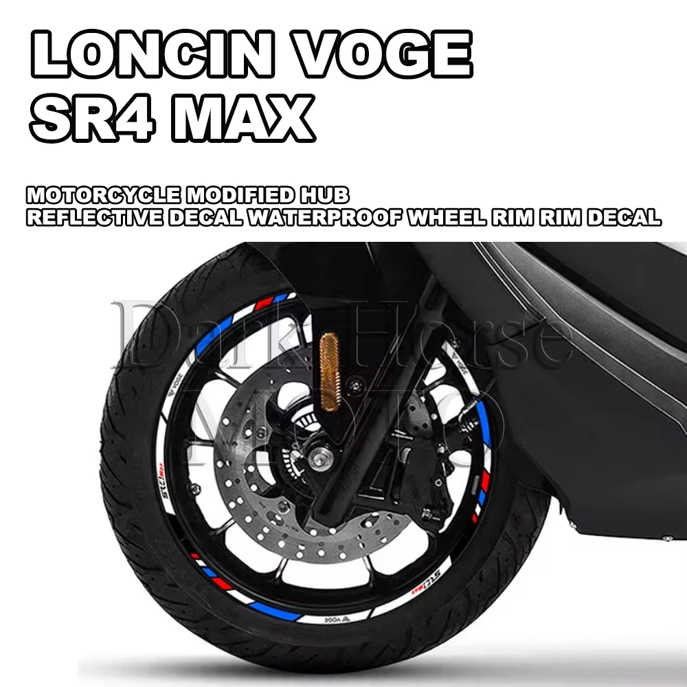 

Motorcycle Modified Hub Reflective Decal Waterproof Wheel Rim Rim Decal FOR VOGE SR4 MAX SR4MAX