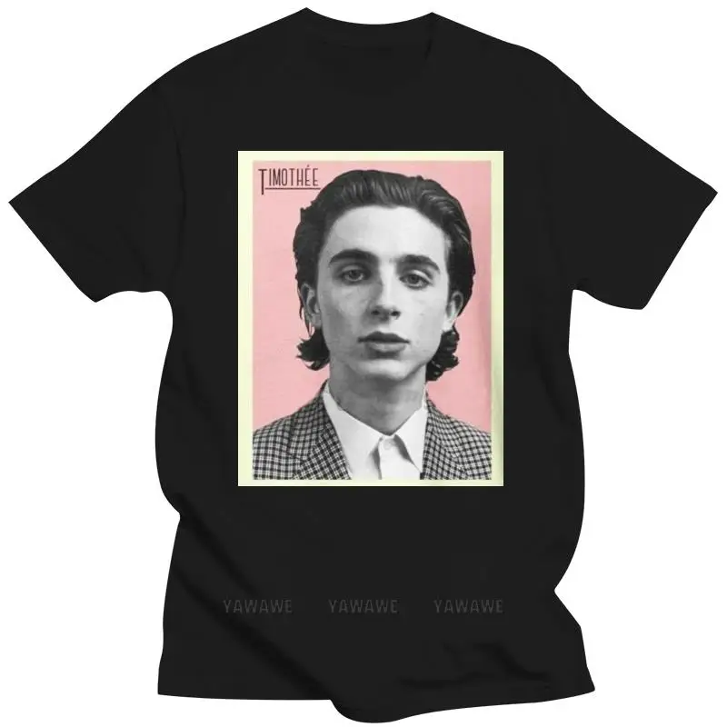 Mens brand fashion t-shirt Summer T shirts For Men New Timothee Chalamet unisex cool short sleeve male casual tee-shirt top