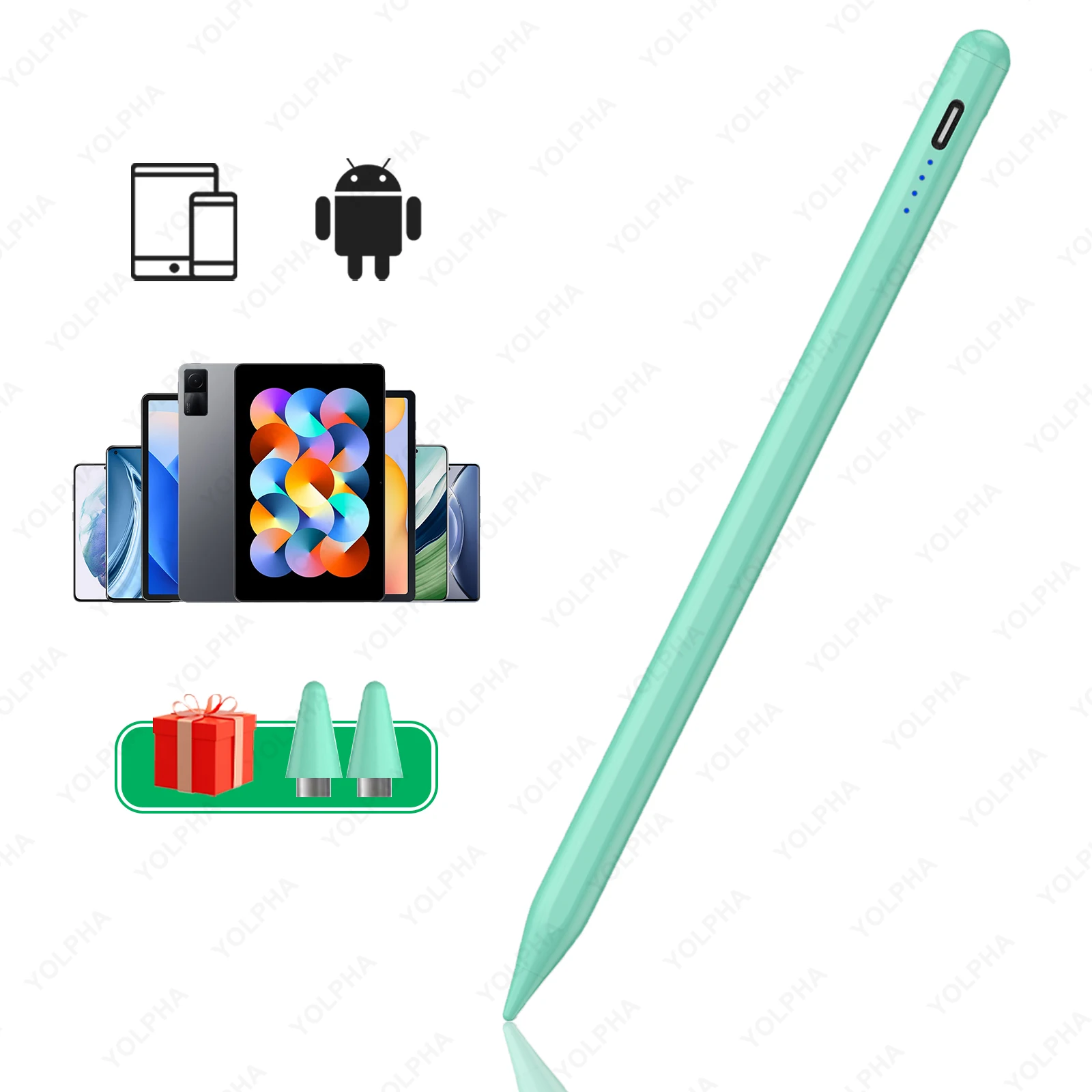 YOLPHA Universeller Stylus-Stift für iPad2018–2024, Handy-Touchscreen-Stift für Android, Xiaomi, Huawei, iOS, Samsung, magnetischer digitaler Stift 9