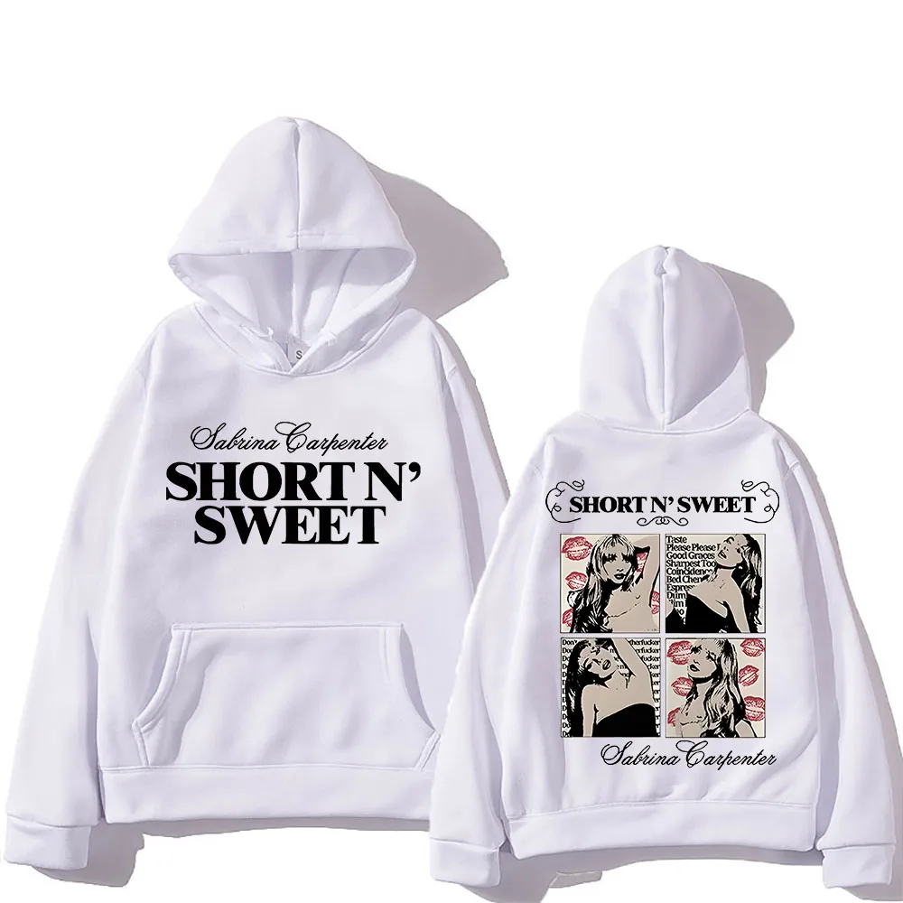 

Пожалуйста, пожалуйста, с капюшоном Sabrina Carpenter, толстовка в стиле ретро с графическим принтом и карманом, модная одежда Sudaderas, толстовка в стиле панк