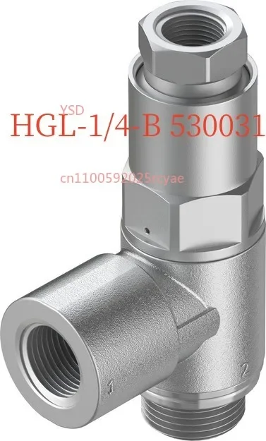Pilot check valve HGL-M5- 1/4-1/8-3/8 -1/2 - B - QS - 4-6-8 -1 0