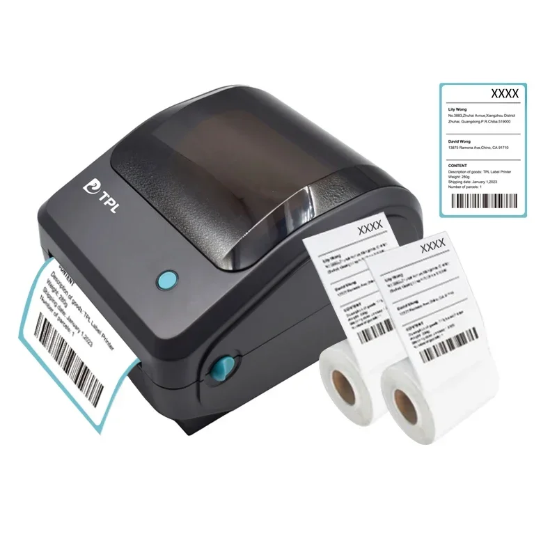 TD-401 4 Inch Thermal Label Printer Shipping label printer Barcode Sticker Machine USB Bluetooth Wifi Printing Logistics express