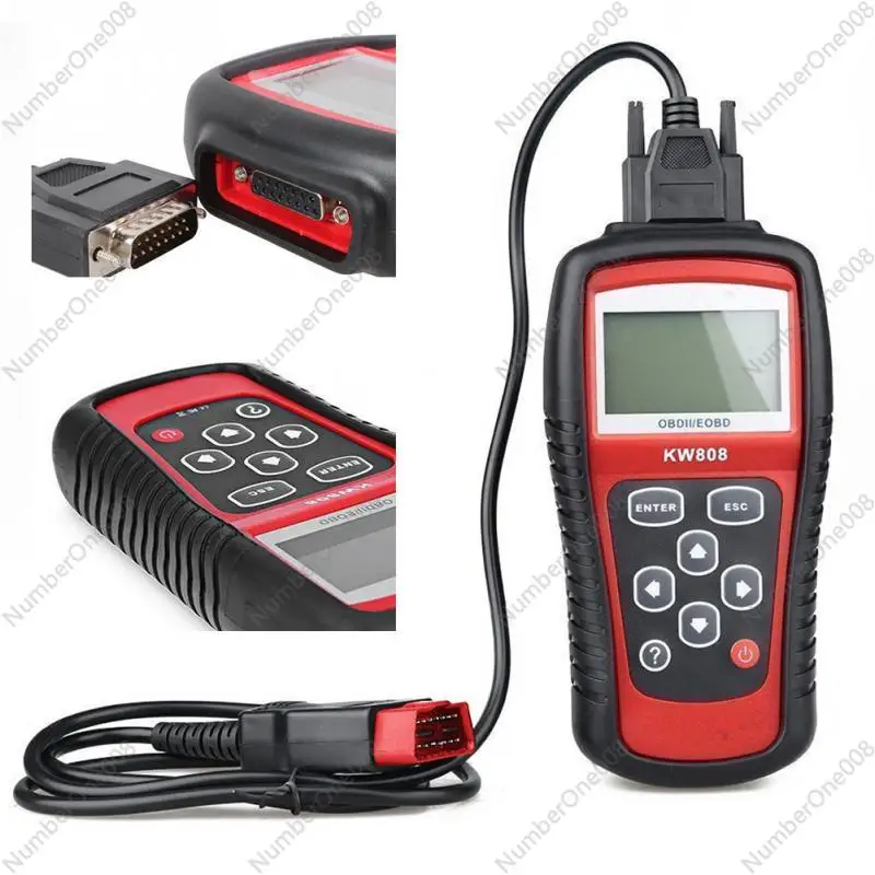 

KW808 Universal Car OBDII EOBD Code Reader Scanner OBD2 Diagnosis Scan Tool OBD 2 II PK Maxiscan MS509 ODB Scaner