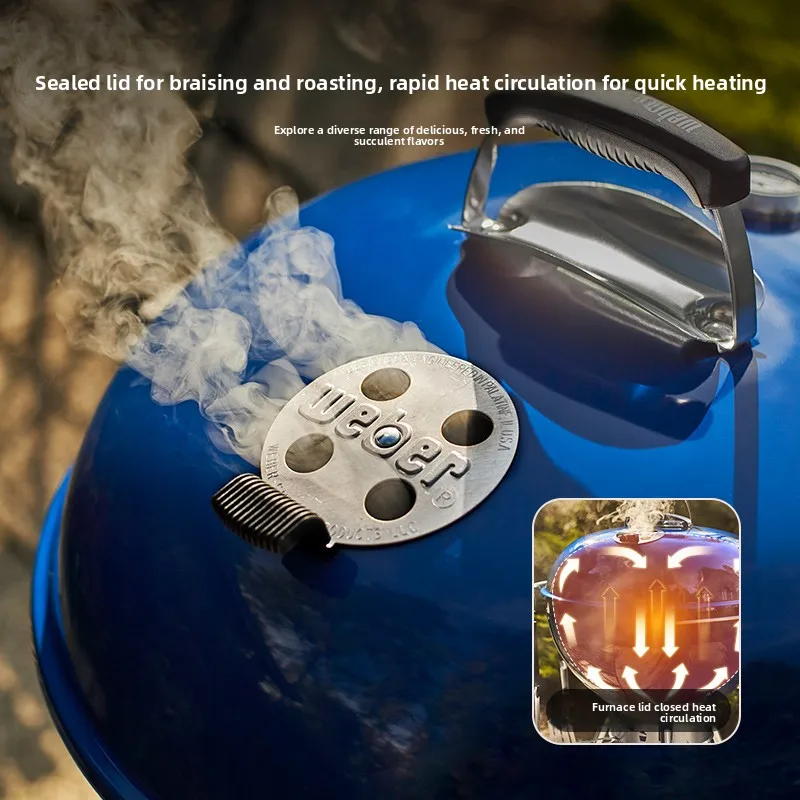 Weber Weber kettle BBQ Grill Home Smoked American Round Apple Stove Outdoor Patio Charcoal Stove