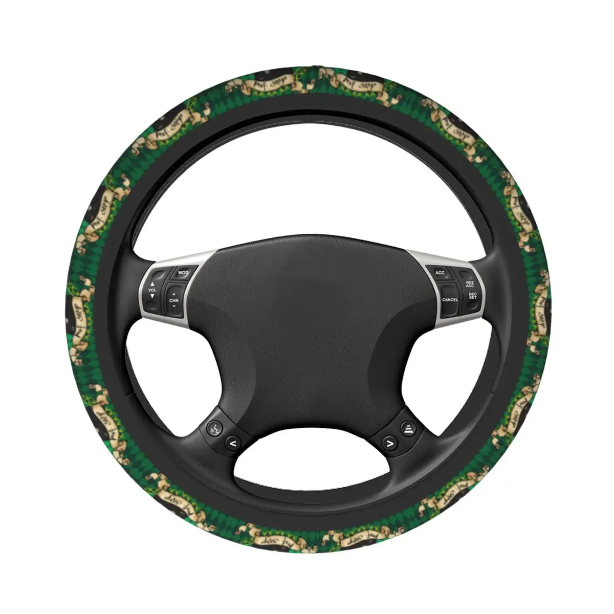 Potters Anime Professor Snape Car Steering Wheel Cover 37-38 Universal Suitable Car-styling Interior Accessories