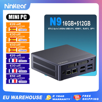 Ninkear MINI PC N9 Intel N100 up to 3.4Ghz 16GB DDR4 512GB SSD for Windows 10/11 WIFI 6 Support 4K 2 Display Computer