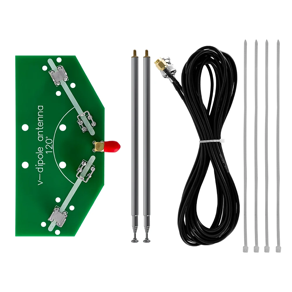 

77M-415MHz Частота V-dipole антенна FM авиационный положительный V-образный звуковой сигнал антенна 137MHz положительный V-образный звуковой сигнал антенна SMA разъем