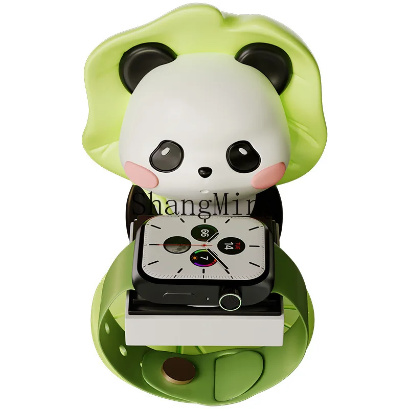 

PYH Buddhist panda resin crafts cute workstation bedroom bedside table storage tabletop ornaments watch stand