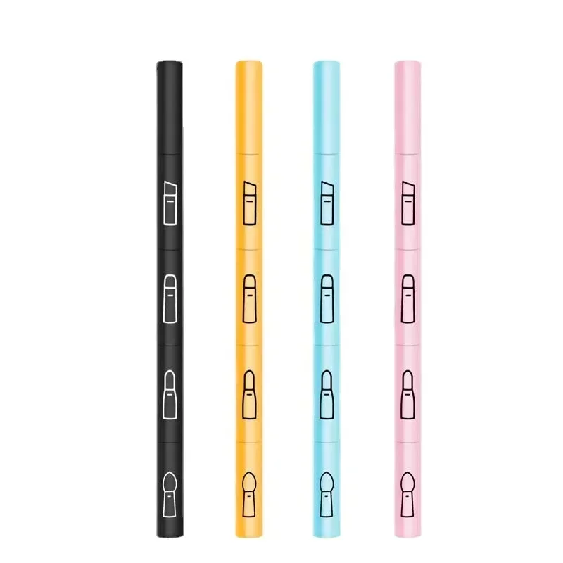 4 في 1 مجموعة فرش ماكياج متعددة الوظائف أداة ماكياج انفصال الشفاه عينيه فرشاة الإسفنج عينيه فرشاة للسفر المنزل