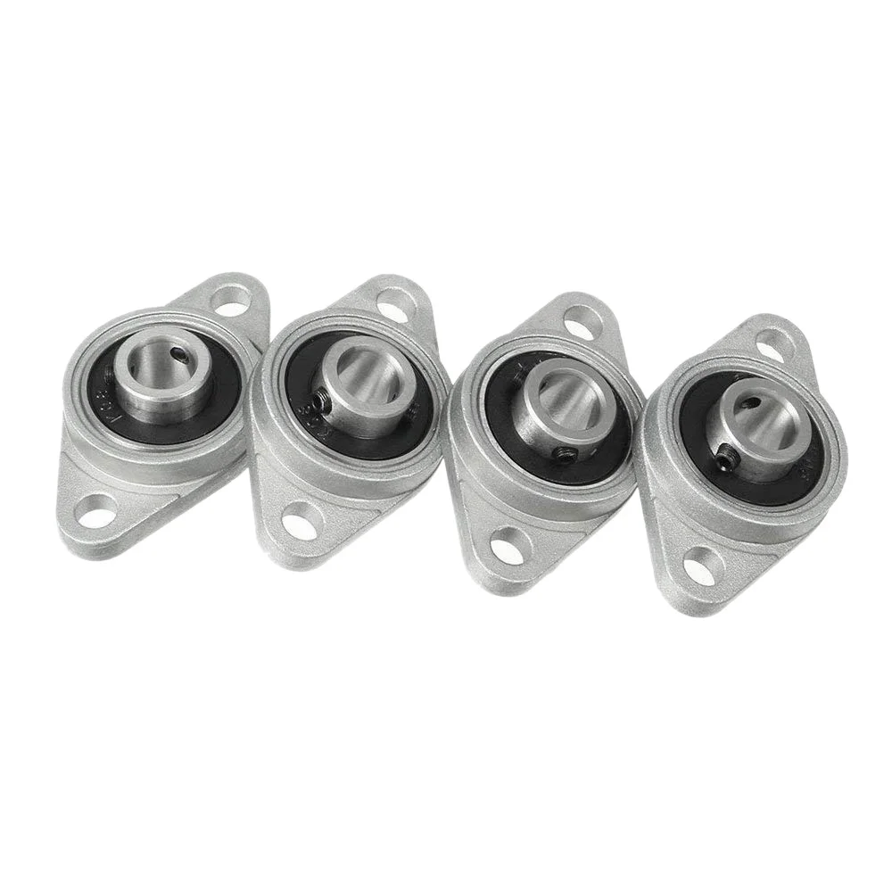 A65I 4Pcs Kfl08 Pillow Block Bearing 8Mm Bore Diameter Zinc Alloy Rhombic Flange Bearing For Cnc