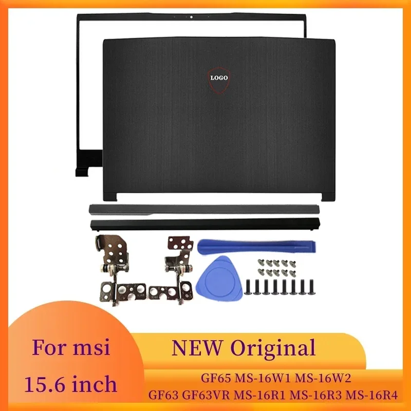 

Laptops Case LCD Back Cover/Front Frame/Hinge Cover Notebook Accessories For MSI GF65 MS-16W1 16W2 GF63 GF63VR MS-16R1 16R3 16R4