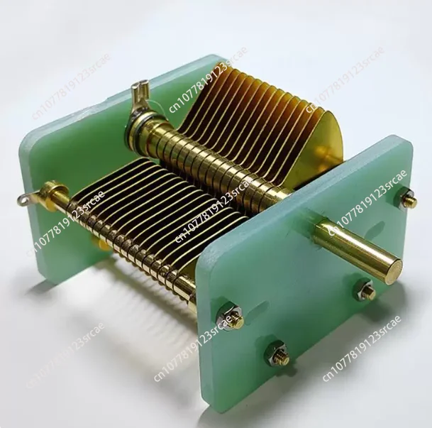 Air Variable Capacitor 10-330pF, Semi Handmade High Voltage Tuning Capacitor for RF Amplifier Radio DIY Circuit Production