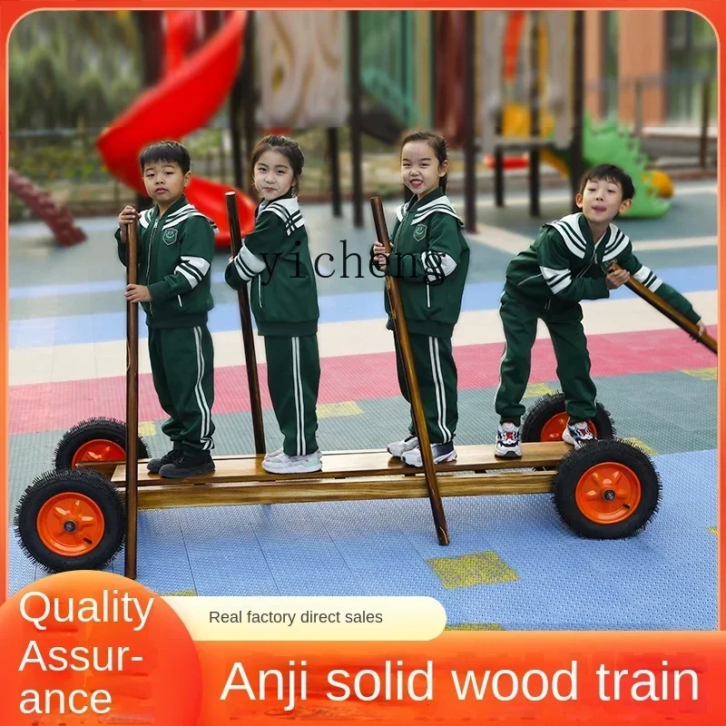 Outdoor Rowing Car Anji Tire Small Train Sports Equipment Climbing Frame Combination