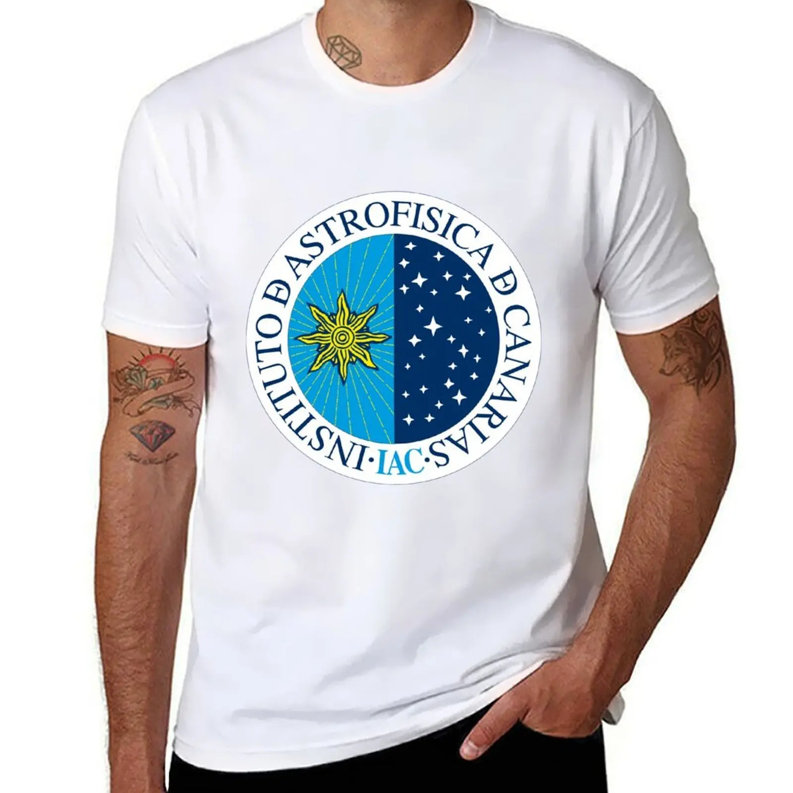 

Instituto de Astrofísica de Canarias (IAC) Logo T-Shirt man t shirts cotton printed t shirts for man T-Shirt