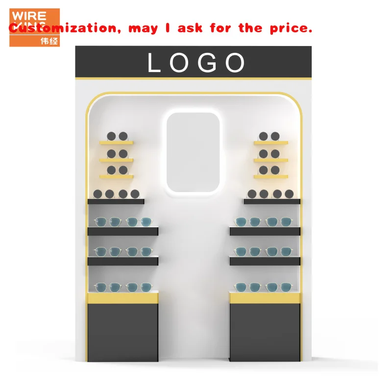 

Изготовленный на заказ. Индивидуальный шкаф для очков. Витрина для очков. Подставка для солнцезащитных очков с подсветкой.