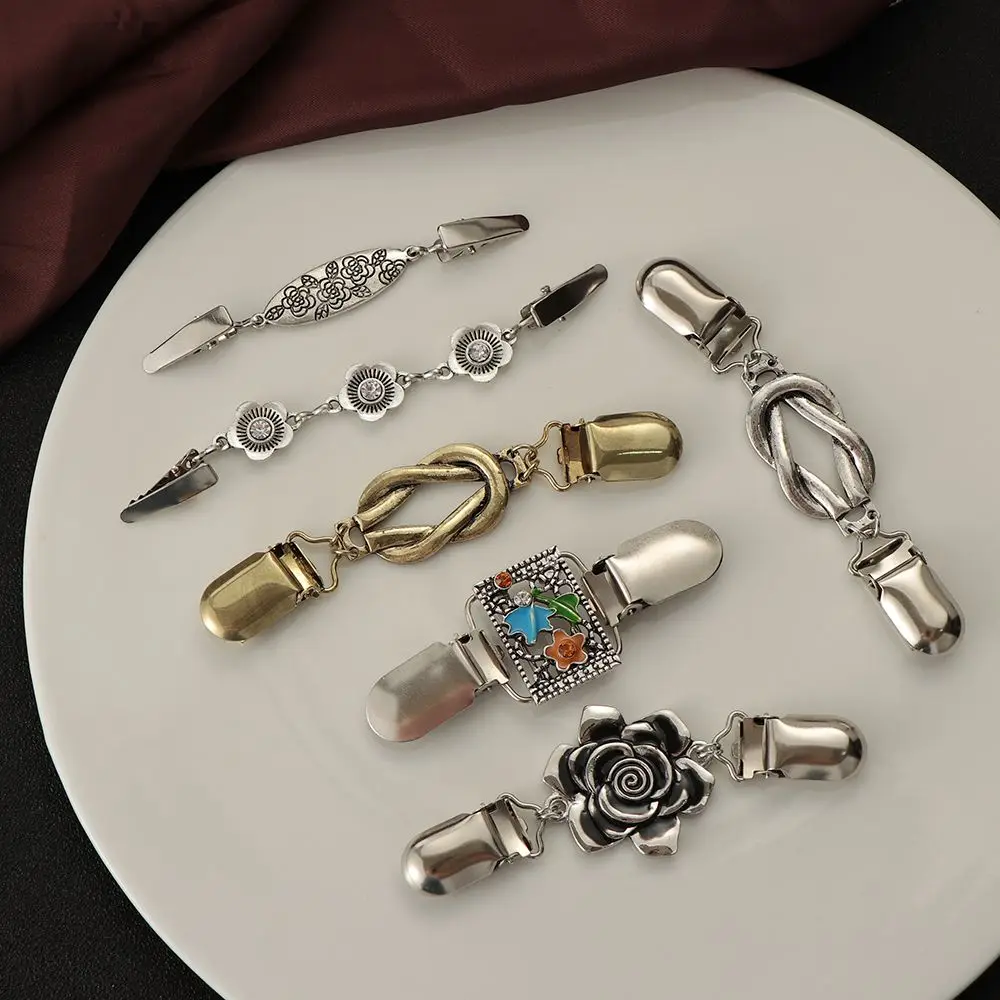 

Модная мода в стиле ретро, воротник рубашки, стразы, цветок, застежка-утка, шаль, брошь, свитер, блузка, булавка, зажим для кардигана