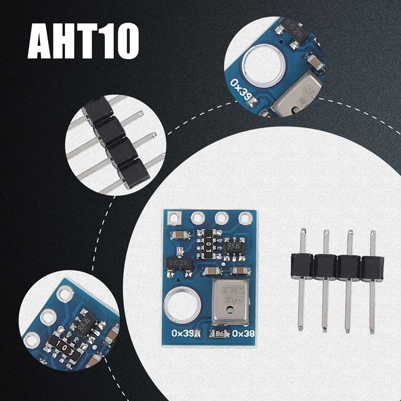 10PCS AHT10 High Precision Digital Temperature And Humidity Sensor Measurement Module I2C Communication Replace SHT20